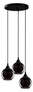 Luster na lanku SMOKED 3xE27/40W/230V