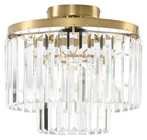 Stropné Lampa Lindby, Felicity, stmievateľné, Transparentná, Obývacia izba, Sklo, Moderný