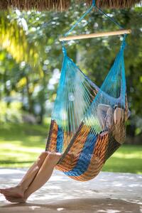 MacaMex Mexické závesné kreslo Mesh Multicolour Bavlna Hanging Chair