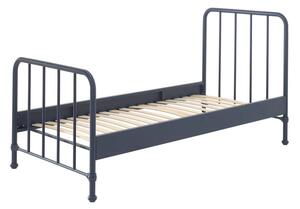 Tmavomodrá kovová detská posteľ 90x200 cm BRONXX – Vipack