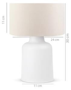 Stolná lampa AYD 1xE27/60W/230V béžová/biela