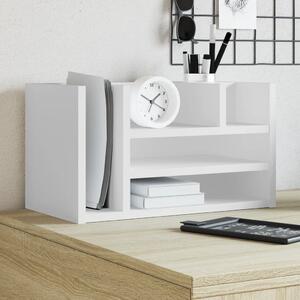 Maison Exclusive - Organizér na písací stôl Biely 44,5x24x25 cm Drevený materiál