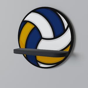 VOLLEYBALL HEED Okrúhla polica Čierna