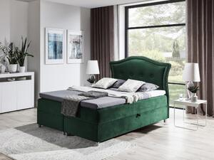 Elegantná rustikálna posteľ Bradley 200x200, zelená