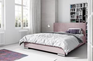 Elegantná čalúnená posteľ Champ 180x200, ružová