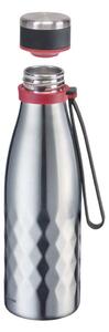 Svetlosivá cestovná antikoro-silikónová fľaša 550 ml Viva – Westmark
