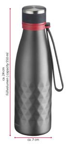 Sivá cestovná silikónovo-antikorová fľaša 550 ml Viva – Westmark