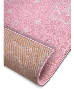 Ružový detský koberec 120x170 cm Crowns – Hanse Home