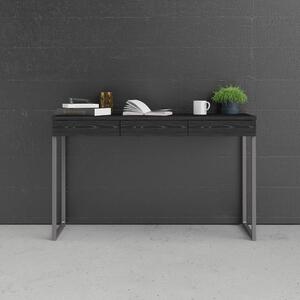 Čierny pracovný stôl Tvilum Function Plus, 126 x 52 cm