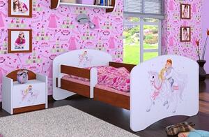 Detská posteľ bez šuplíku 140x70cm PRINC NA BIELOM KONI