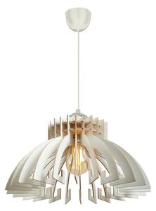 Luster na lanku 1xE27/60W/230V biela pr. 39 cm