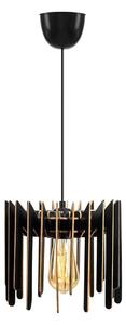 Luster na lanku 1xE27/60W/230V čierna pr. 23 cm