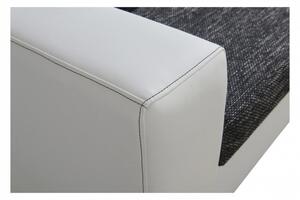 Rozkladacia pohovka s úložným priestorom MONIKA, biela + sivá