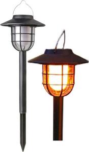 Solárna lampa s efektom plameňa 2v1 6led smd