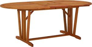 Maison Exclusive – Záhradný stôl 200 × 100 × 75 cm z masívneho eukalyptového dreva