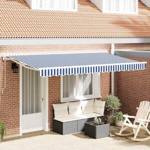 Maison Exclusive – Rám markízy, modro-biely, 350 x 200 cm