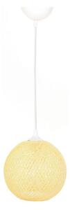 Luster na lanku JUTE 1xE27/60W/230V žltá