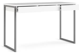 Biely pracovný stôl Tvilum Function Plus, 126 x 52 cm