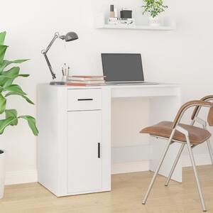 Maison Exclusive - písací stôl biely 100x49x75 cm drevený materiál