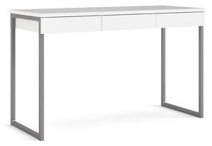 Biely pracovný stôl Tvilum Function Plus, 126 x 52 cm