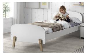 Biela detská posteľ Vipack Kiddy, 90 x 200 cm