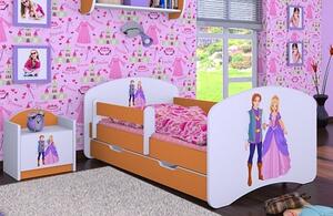Detská posteľ so zásuvkou 140x70 PRINC A PRINCEZNA