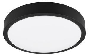 Čierne LED stropné svietidlo ø 40 cm Iseo – Trio