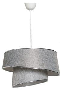 Luster na lanku BARETTE 1xE27/60W/230V strieborná/lesklý chróm