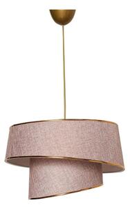 Luster na lanku BARETTE 1xE27/60W/230V ružová