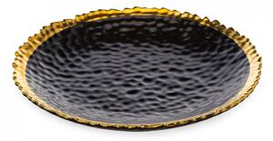 DekorStyle Keramický tanier Kati 20 cm čierny