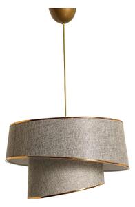 Luster na lanku BARETTE 1xE27/60W/230V šedá