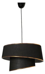 Luster na lanku BARETTE 1xE27/60W/230V čierna/medená