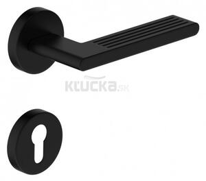 RK.C3 CAPRI kľučka na dvere / vložku čierna, Čierna na Vložku