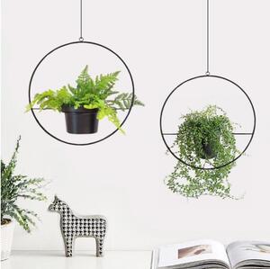 SADA 2x Záves na kvetináč 25cm/30cm kov