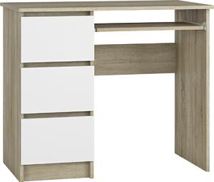 Nabbi PC stolík Celita - dub sonoma / biela