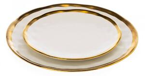 DekorStyle Keramický tanier Lissa 20 cm biely