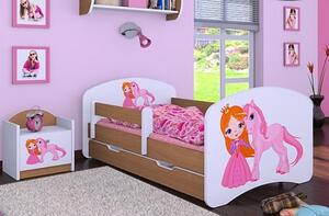 Detská posteľ so zásuvkou 160x80cm PRINCEZNA A Jednorožec
