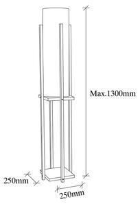 Stojacia lampa 1xE27/40W/230V béžová