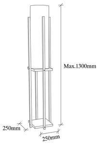 Stojacia lampa 1xE27/40W/230V biela