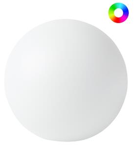 Vonkajšie guľaté LED svietidlo biele syntetický materiál 42 cm IP67 vodoodolné s diaľkovým ovládaním záhradné osvetlenie