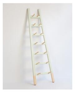 Svetlozelený odkladací dekoratívny rebrík z borovicového dreva Surdic Rosa