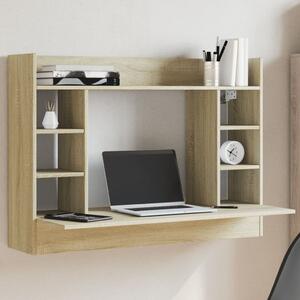 Maison Exclusive - Nástenný písací stôl Sonoma dub 105x48x75 cm drevený materiál