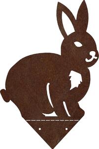 CORGARDEN Záhradná dekorácia králik 36 x 23 cm, corten CORGARDEN 1072