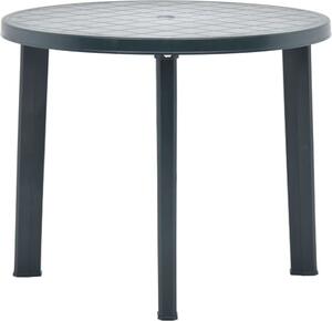 Maison Exclusive - Záhradný stôl zelený 89 cm plast