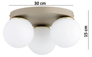 Brilagi - Stropné svietidlo MILO ECRU 1xE27/60W/230V priemer 15 cm béžové/zlaté