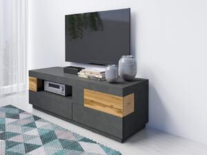 Jednoduchý televízny stolík SHADI, matera/dub wotan