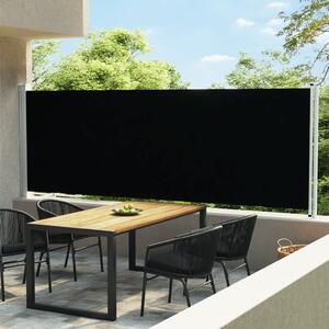 Maison Exclusive – bočná markíza s výsuvom 600 x 160 cm, čierna
