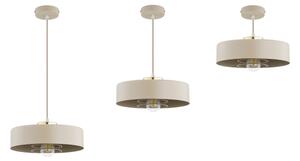 Brilagi - Závesný luster na lanku SPRING 1xE27/60W/230V pr. 30 cm béžová/zlatá