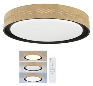 Brilagi - LED stmievateľné stropné svietidlo COCI LED/48W/230V priemer 39 cm drevo/čierna+DO