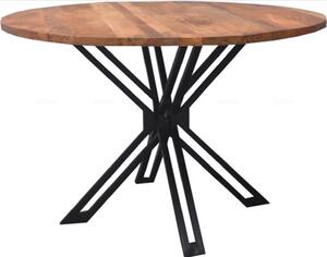 Mangový drevený jedálenský stôl Yana okrúhly Ø 130 cm Mahom